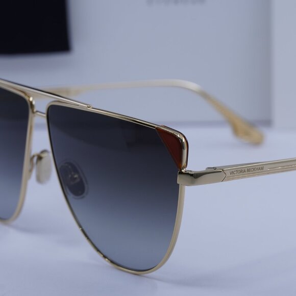 Victoria Beckham VB239S 222 Aviator Sunglasses – Gold/Grey - Picture 5 of 11